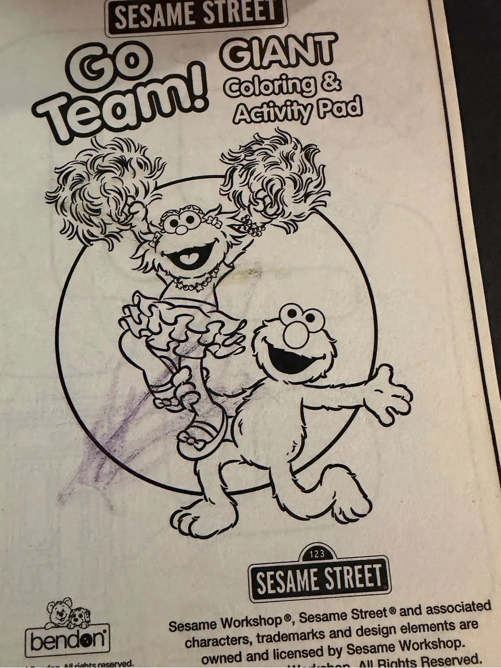 Sesame Street Go Team! Giant Coloring & Activity Pad - Blue, Red, Orange